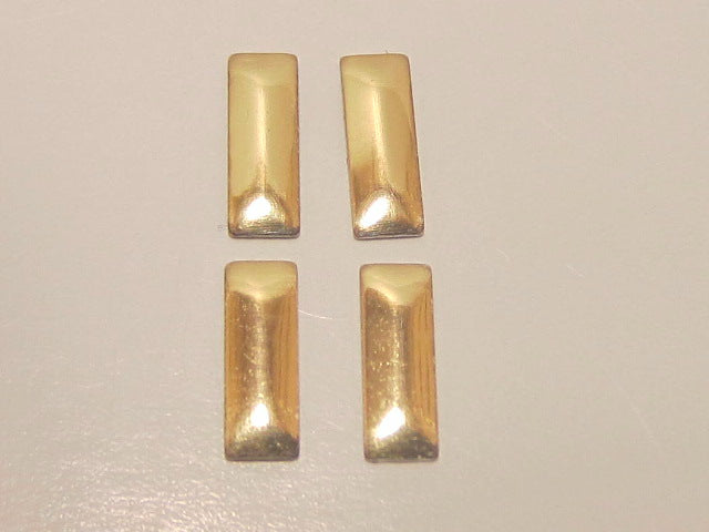 1gr NAILHEAD 2.5x7mm RECTANGLE GOLD HOTFIX