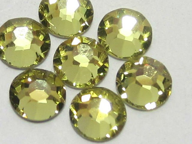 5ss ACID YELLOW (maxima) FLAT BACK PRECIOSA Rhinestones 1gr.