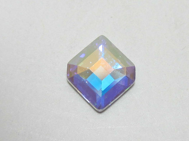 6 Pcs 10x8.4mm HEXAGON SMALL CRYSTAL AB FLAT BACK STAR BRIGHT Rhinestones