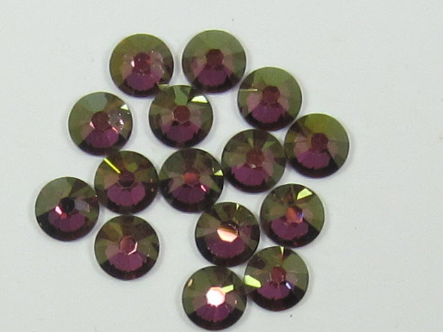 12ss CRYSTAL LILAC SHADOW FLAT BACK European Rhinestones 1gr.