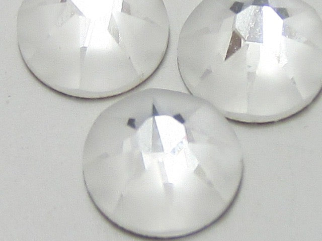 20ss CRYSTAL PARTLY FROSTED FLAT BACK European rhinestones 72pcs