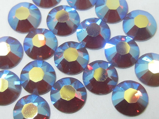34ss CYCLAMEN OPAL AB HOT FIX European Rhinestones 12pcs.