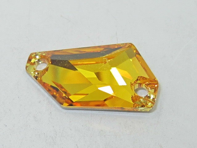 1 pc. 23x13mm DE-ART SUNFLOWER SEW ON FLAT BACK European Rhinestones