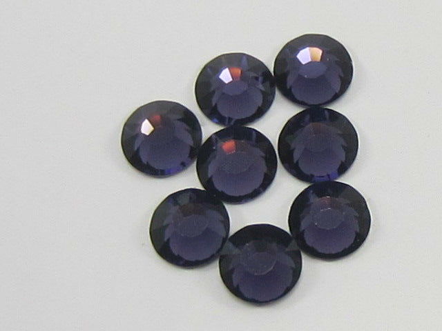 6ss DEEP TANZANITE (viva) FLAT BACK Rhinestones 1gr