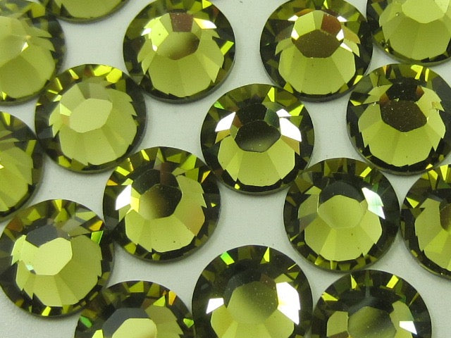 20ss KHAKI HOT FIX European Rhinestones 72pcs