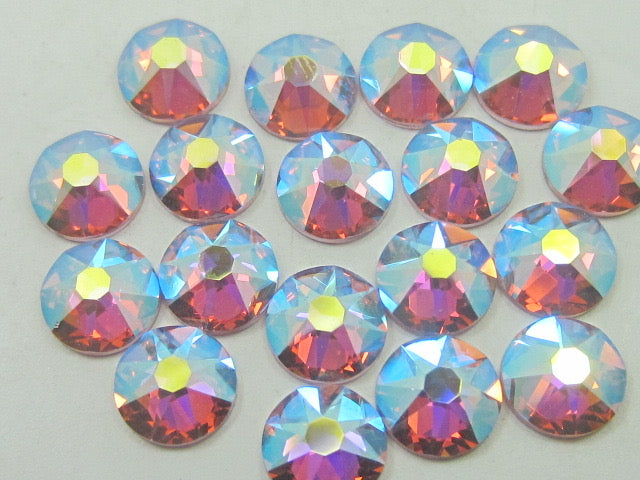 10ss LT. AMETHYST AB HOT FIX European Rhinestones 1gr.