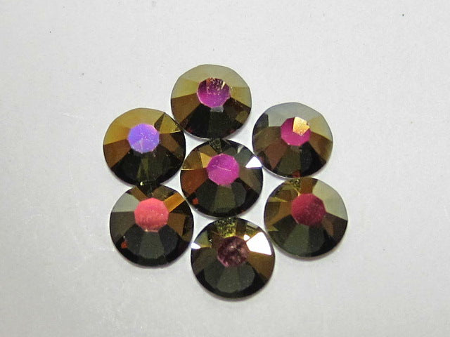 20ss LT. SMOKED TOPAZ IRIS MIST (maxima) FLAT BACK PRECIOSA Rhinestones 72pcs