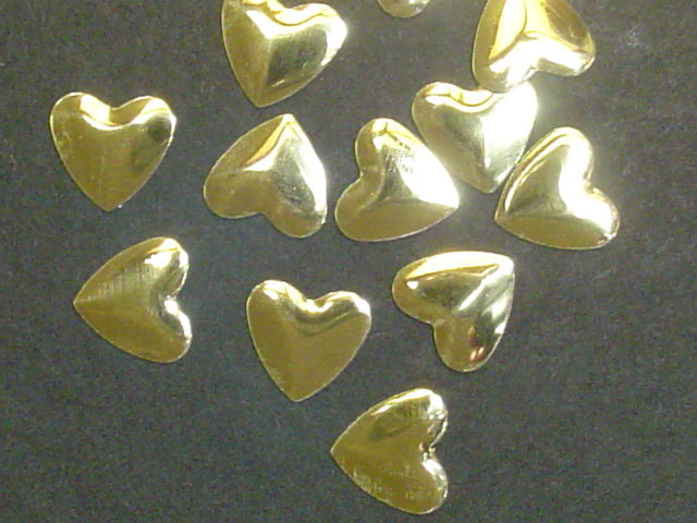 NAILHEAD 8mm GOLD HEART HOTFIX. 1gr.