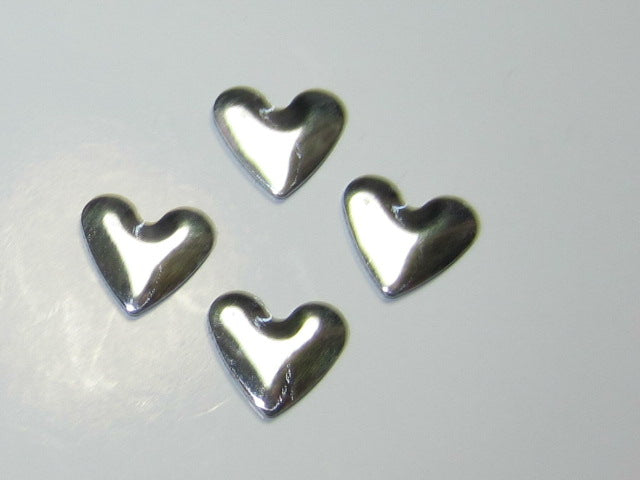 1gr 8mm SILVER HEART NAILHEAD HOTFIX