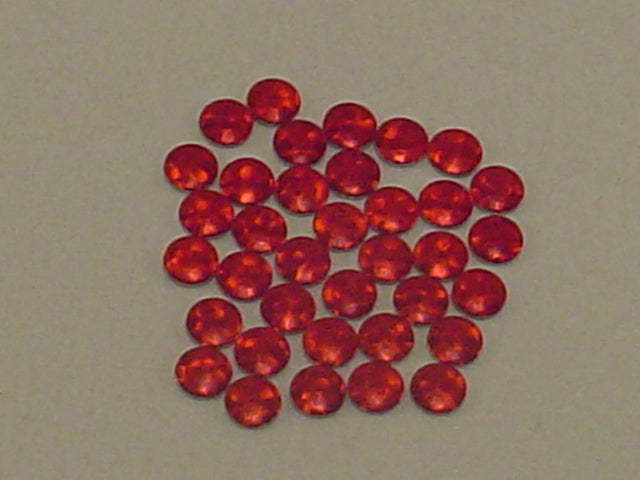 NAILHEAD 4mm RED HOLO ROUND HOTFIX. 1gr.