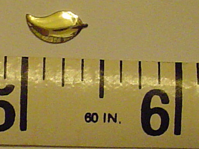 NAILHEAD 6X10mm GOLD LEAF HOTFIX. 1gr