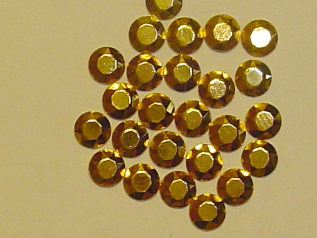 1gr 3mm GOLD RHINESTUD NAILHEAD HOTFIX