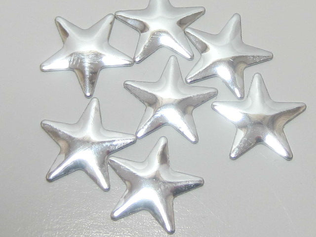1gr NAILHEAD 5mm STAR SILVER HOTFIX