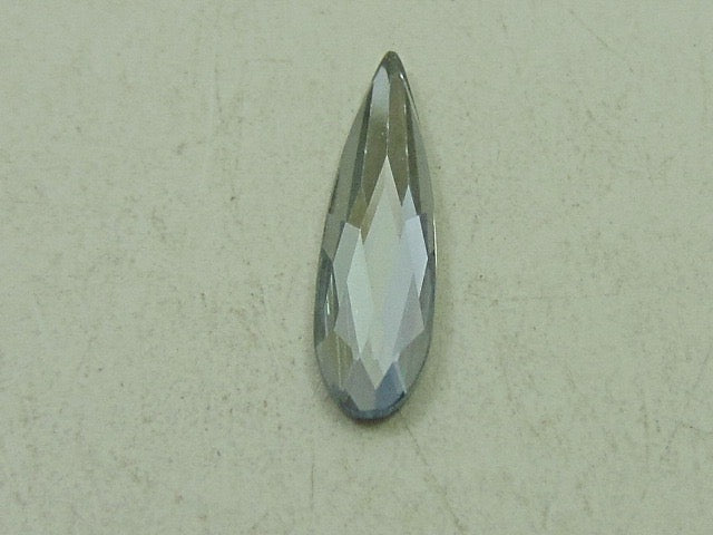 12 pcs. 6X1.7mm RAINDROP BLUE SHADE FLAT BACK European Rhinestones