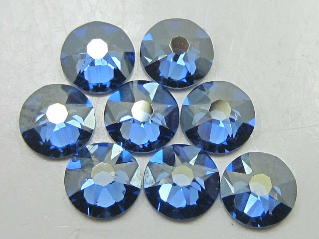 20ss SAPPHIRE CHAMPAGNE FLAT BACK European Rhinestones 72pcs