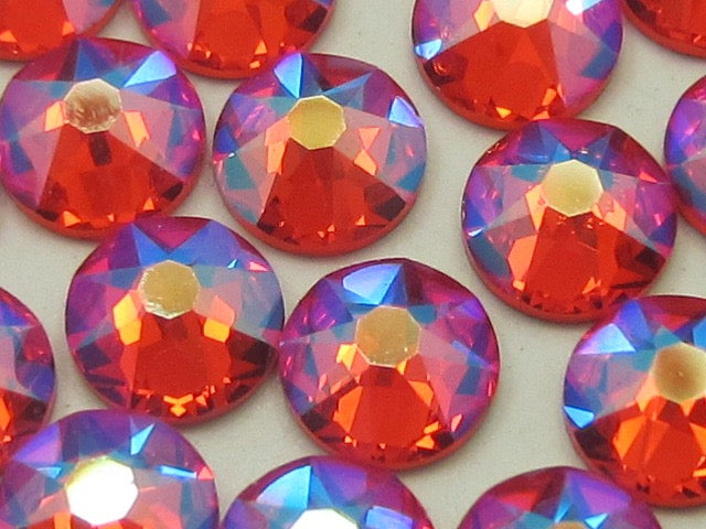 34ss HYACINTH SHIMMER HOT FIX STAR BRIGHT Rhinestones 12pcs.