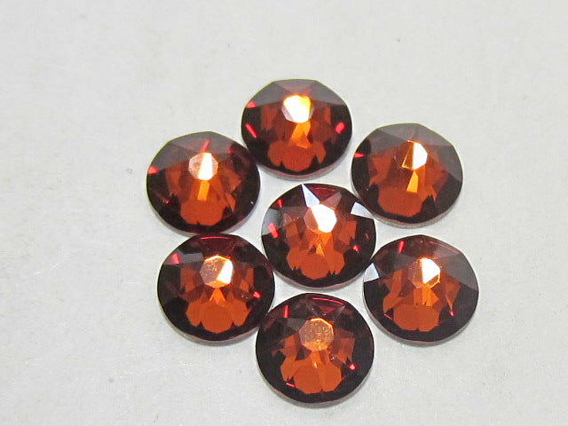 20ss SMOKED AMBER FLATBACK BRILLIANCE Rhinestones 72pcs