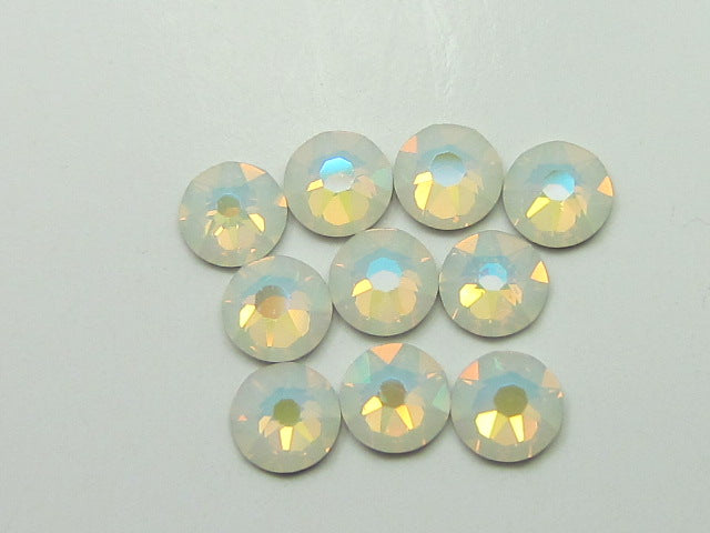 20ss WHITE OPAL GLACIER BLUE FLAT BACK European Rhinestones 72pcs.