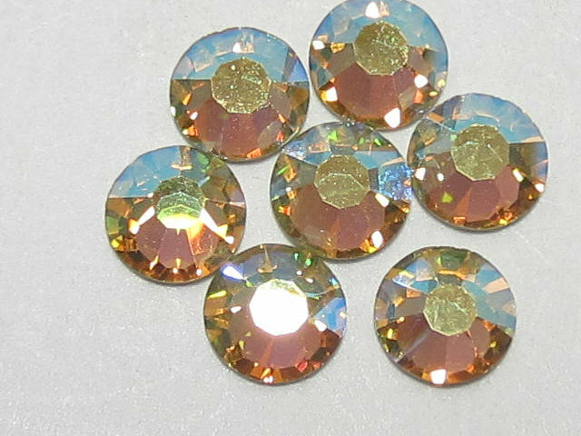 20ss ACID YELLOW AB (maxima) FLAT BACK PRECIOSA Rhinestones 72pcs.
