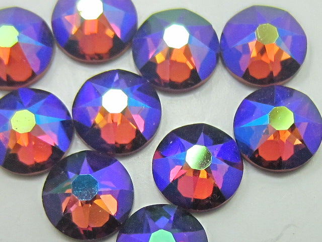 34ss AMETHYST GLACIER BLUE (maxima) FLAT BACK PRECIOSA Rhinestones 18 pcs