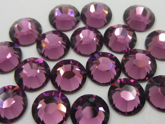 20ss AMETHYST (maxima) FLAT BACK PRECIOSA Rhinestones 72pcs