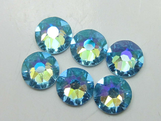 7ss AQUAMARINE GLACIER BLUE FLAT BACK European Rhinestones 1gr.