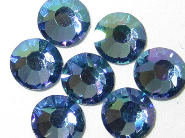20ss AQUAMARINE IRIS MIST (maxima)  FLAT BACK PRECIOSA Rhinestones 72pcs