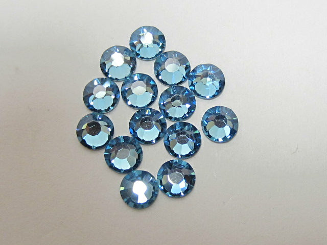 20ss AUAMARINE MYSTIQUE (maxima)  FLAT BACK PRECIOSA Rhinestones 72pcs
