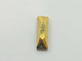 6 pcs. 8x2.6mm COSMIC BAGUETTE AURUM FLAT BACK European Rhinestones