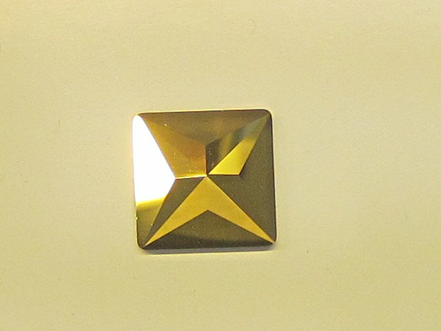 1 pc. 16mm SQUARE AURUM  FLAT BACK European Rhinestone