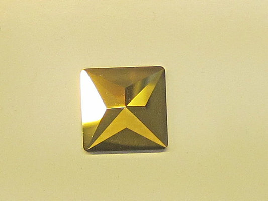 1 pc. 16mm SQUARE AURUM  FLAT BACK European Rhinestone