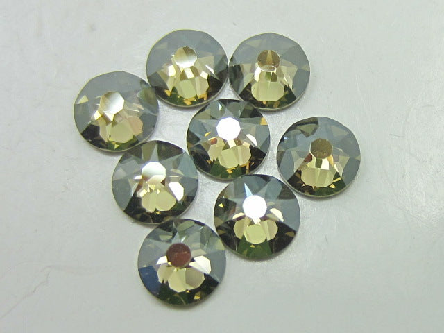 20ss BLACK DIAMOND CHAMPAGNE FLAT BACK European Rhinestones 72pcs