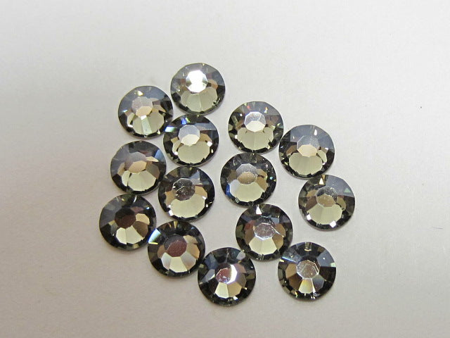 20ss BLACK DIAMOND MYSTIQUE (maxima)  FLAT BACK PRECIOSA Rhinestones 72pcs