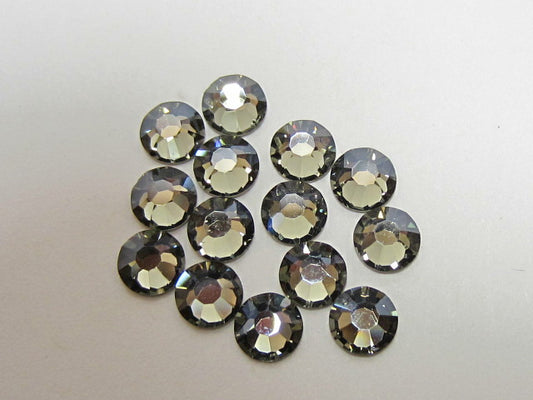 20ss BLACK DIAMOND MYSTIQUE (maxima)  FLAT BACK PRECIOSA Rhinestones 72pcs