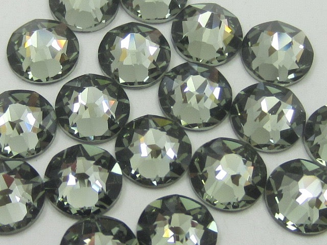 10ss BLACK DIAMOND (viva) HOT FIX PRECIOSA Rhinestones 1gr.
