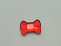 12 Pcs. BOW TIE 6x4.5mm LIGHT SIAM  FLAT BACK European Rhinestones