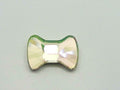 12 Pcs. 6X4.5mm BOW TIE LUMINOUS GREEN  FLATBACK European Rhinestones