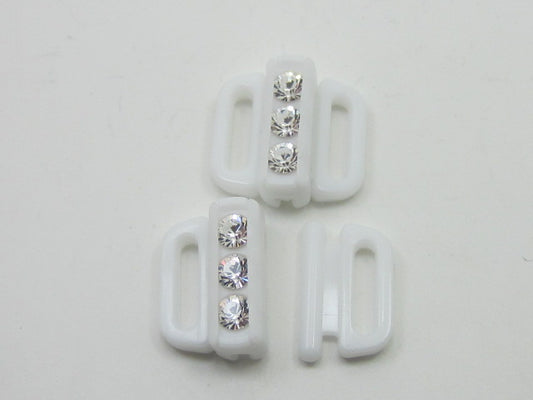 1 Pc.  BRA CLOSER CRYSTAL/CHALKWHITE