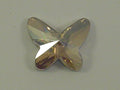 6 pcs. 12mm  BUTTERFLY GOLDEN SHADOW FLAT BACK European Rhinestones