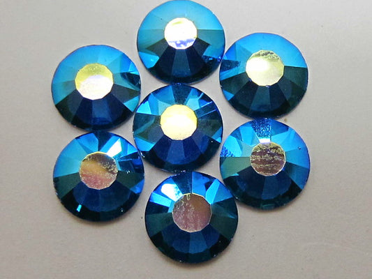 10ss CAPRI BLUE AB HOTFIX European Rhinestones 1gr.