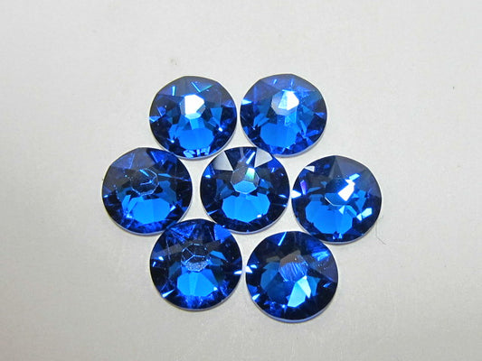 10ss CAPRI BLUE HOT FIX STAR BRIGHT Rhinestones 1gr.