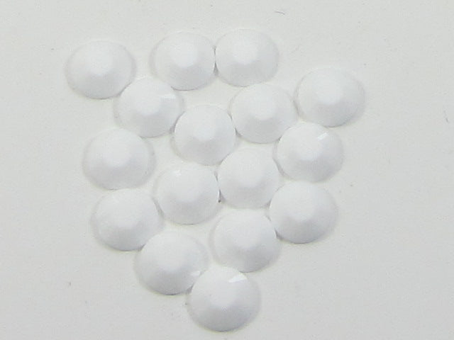 34ss CHALKWHITE HOT FIX European Rhinestones 12pcs.