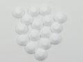 30ss CHALKWHITE FLAT BACK European Rhinestones 18pcs.
