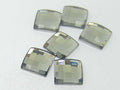 12 Pcs. CHESSBOARD 8mm BLACK DIAMOND SQUARE HF European Rhinestones
