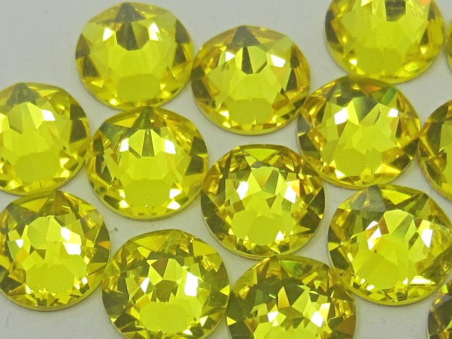 20ss CITRINE (maxima) FLATBACK PRECIOSA Rhinestones 72pcs.
