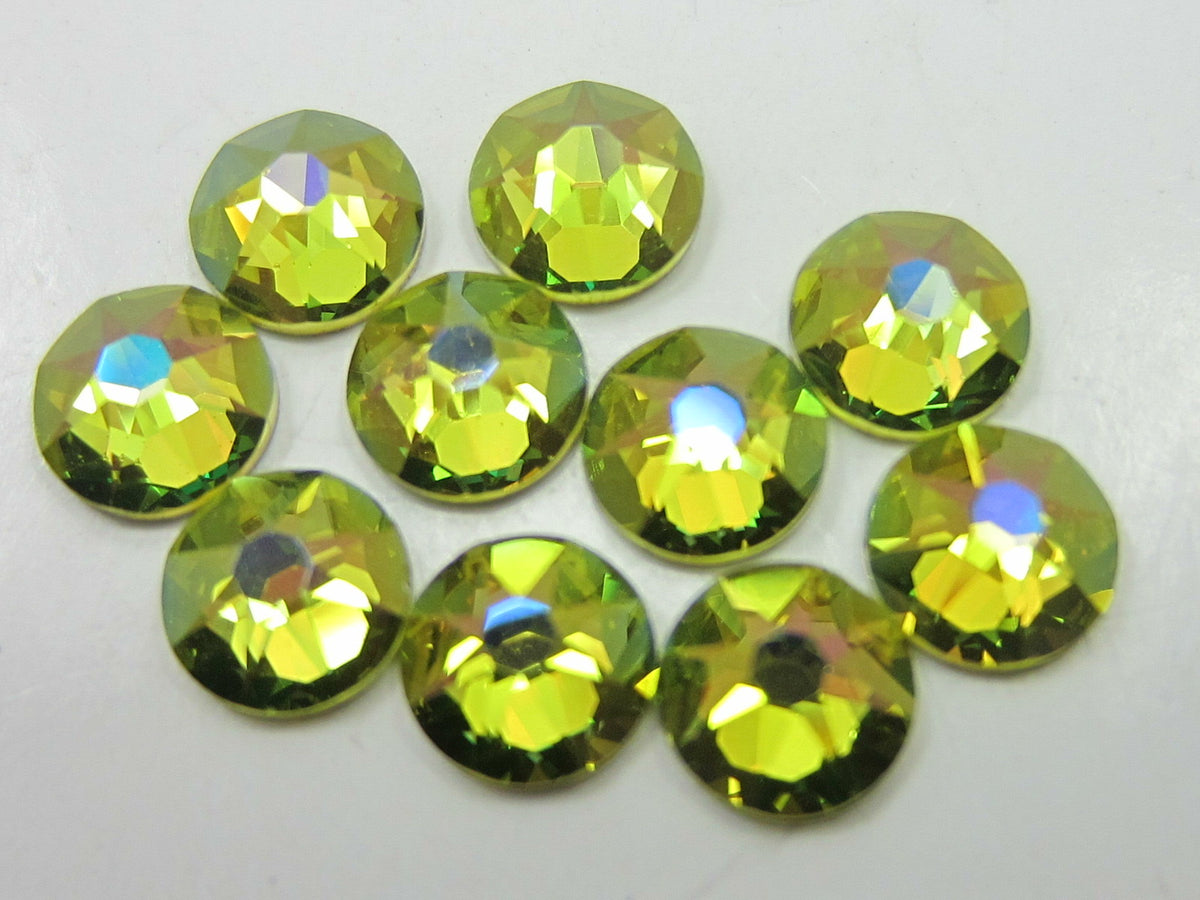 20ss CITRINE CELADON FLAT BACK European Rhinestones 72pcs