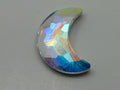 12 Pcs.  8x5.5mm MOON CRYSTAL AB  FLAT BACK European Rhinestones