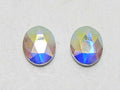 12 Pcs OVAL 8X6mm CRYSTAL AB FLAT BACK BRILLIANCE Rhinestones
