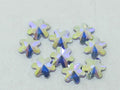 72 pcs. 5mm SNOWFLAKE CRYSTAL AB FLAT BACK European Rhinestones