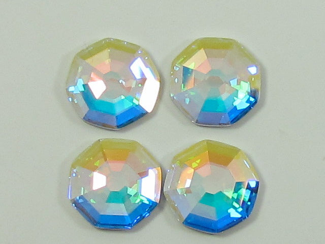 12 Pcs 8mm SOLARIS CRYSTAL AB HOT FIX European Rhinestones